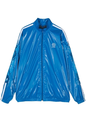 Doublet embroidered zip-up jacket - Blue