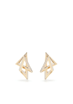 Stephen Webster 18kt yellow gold Vertigo Acute diamond earrings