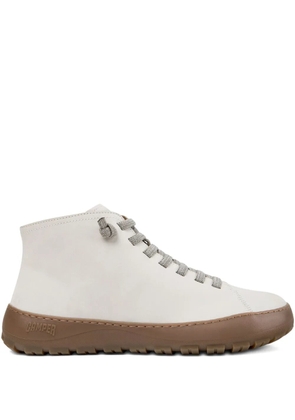 Camper lace-up leather boot sneakers - Neutrals