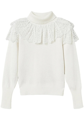 TWINSET roll-neck sweater - White