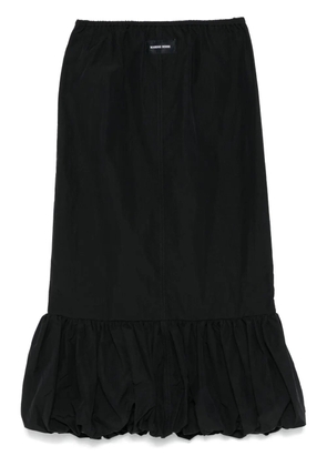 Marine Serre Bubble midi skirt - Black