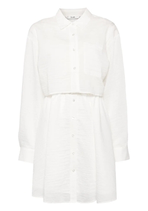 b+ab crinkled two-piece dress set - White