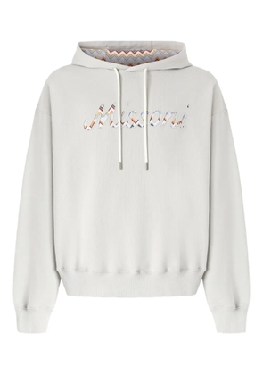 Missoni logo-appliqué hoodie - White