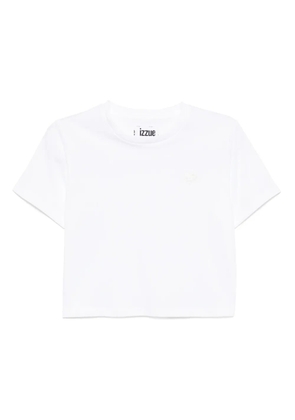 izzue logo-embroidered T-shirt - White