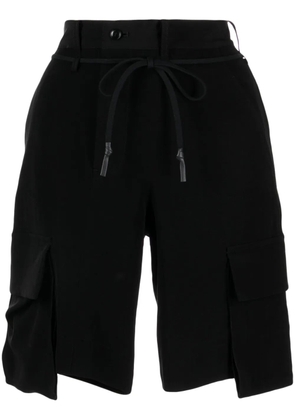 Yohji Yamamoto cargo-pocket cotton shorts - Black