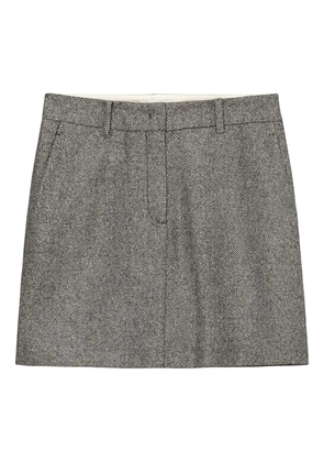 Marc O'Polo stripe-pattern tailored skirt - Grey