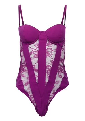 Fleur Du Mal cupped lace bodysuit - Pink