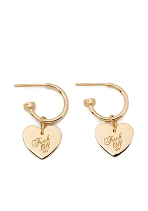 Stolen Girlfriends Club warm welcome heart earrings - Gold