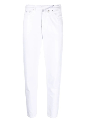 Calvin Klein Jeans mid-rise tapered-leg jeans - White