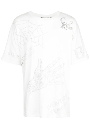 Haculla Mixed Mania oversized T-shirt - White