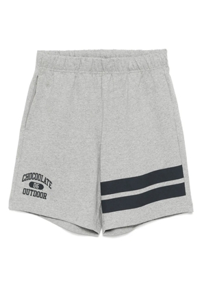 CHOCOOLATE striped shorts - Grey