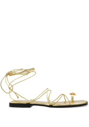 Nodaleto leather sandals - Gold