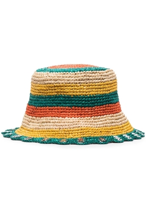 Rabanne raffia straw hat - Green