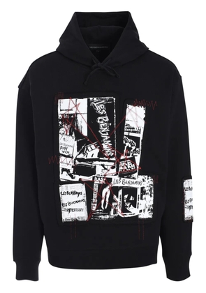 Les Benjamins graphic-print hoodie - Black