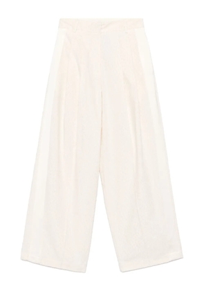 Alysi patterned-jacquard trousers - Neutrals