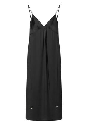 AERON satin maxi dress - Black