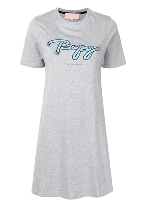 BAPY BY *A BATHING APE® embroidered-logo T-shirt dress - Grey