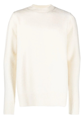 OAMC logo intarsia-knit wool jumper - White
