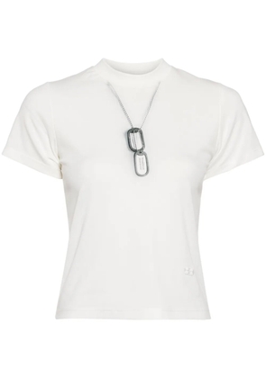 Ground Zero graphic print cotton blend T-shirt - White