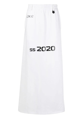 Xander Zhou SS 2020 long shorts - White