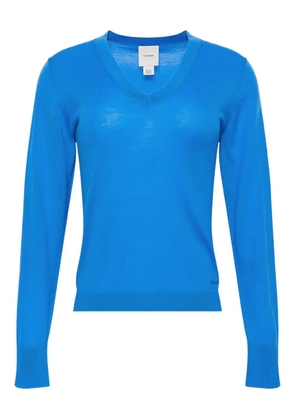 Calvin Klein v-neck long-sleeve top - Blue