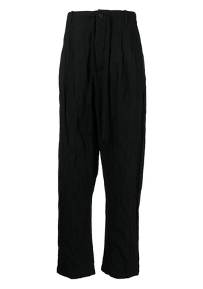 Forme D'expression four-pocket drop-crotch trousers - Black
