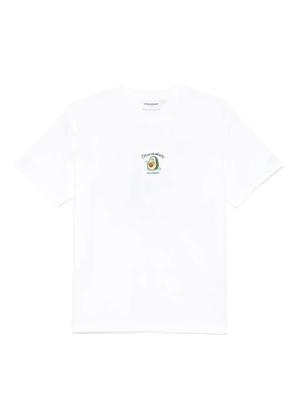 CHOCOOLATE logo-embroidered T-shirt - White