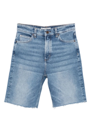 Marc O'Polo frayed-hem denim shorts - Blue