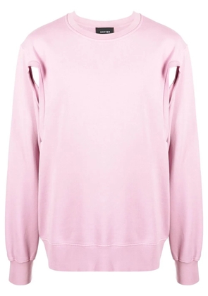 Botter cut-out organic cotton sweatshirt - Pink