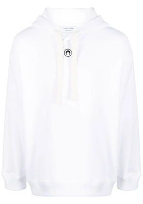 Marine Serre Regenerated Tote Bag cotton hoodie - White