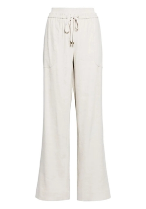 Lorena Antoniazzi linen-blend wide-leg trousers - Neutrals