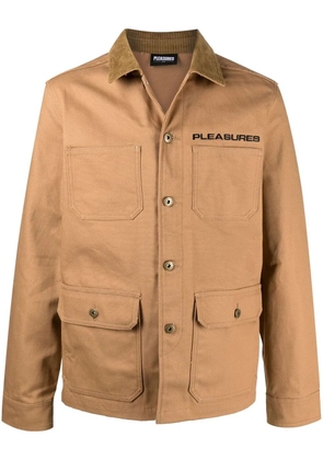 Pleasures graphic-print button-up jacket - Neutrals