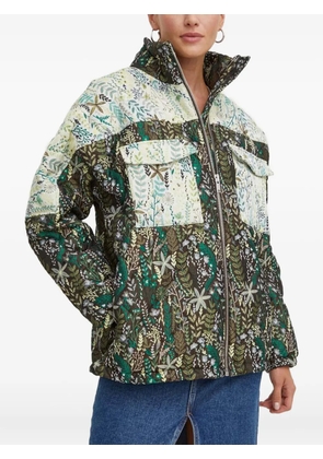 Résumé floral pocket jacket - Green