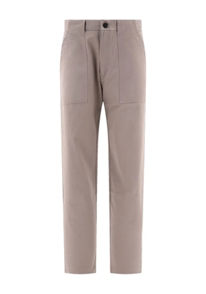 andBlue button-fly patch-pocket trousers - Brown