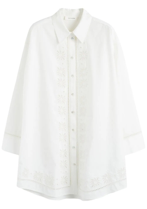 Chinti & Parker broderie-anglaise shirt dress - White