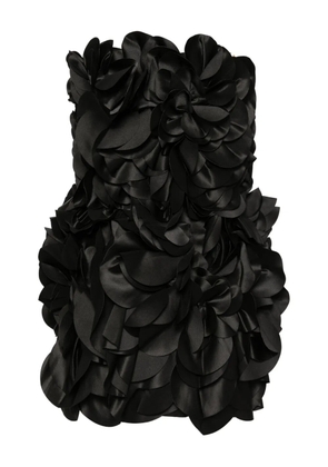 Saiid Kobeisy floral-embellishment mini dress - Black