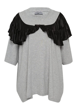 Ashley Williams Curtain ruffled T-shirt - Grey
