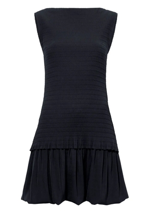 Proenza Schouler White Label layered seersucker mini dress - Black