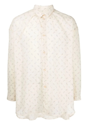 Toogood The Florist abstract-print shirt - Neutrals
