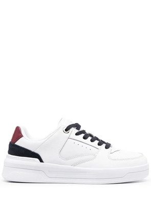 Tommy Hilfiger monogram low-top leather sneakers - White