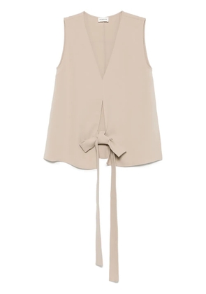 P.A.R.O.S.H. belted top - Neutrals