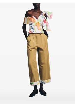 Rosie Assoulin fruit-print bow top - White