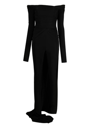 Giuseppe Di Morabito off-shoulder fishtail draped jumpsuit - Black