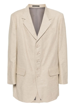 Y's single-breasted blazer - Neutrals