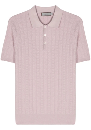 Canali knitted polo shirt - Pink