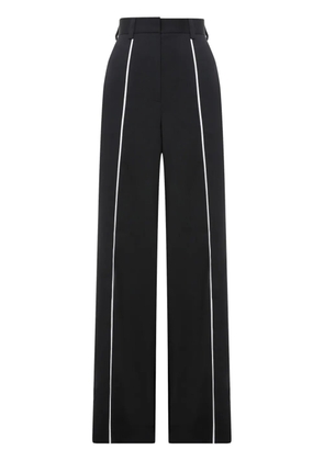 A.M.G. contrasting-trim trousers - Black