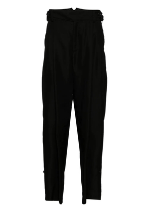 Yohji Yamamoto silk trousers - Black