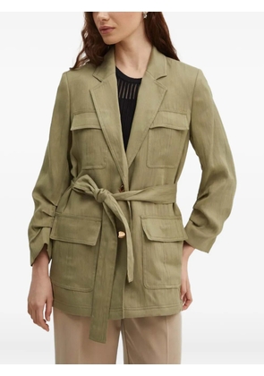 DKNY pocket belted jacket - Green