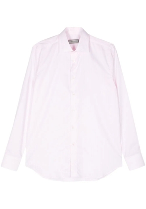 Canali striped cotton shirt - Pink