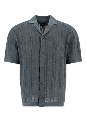 Vince Cabana ribbed open-knit shirt - Grey